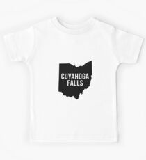 Cuyahoga Falls, Ohio Silhouette Kids Tee