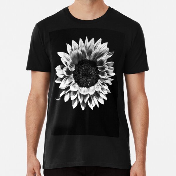 Item preview, Sunflower Shot Black and White Minimalist designed and sold by shurikaner.