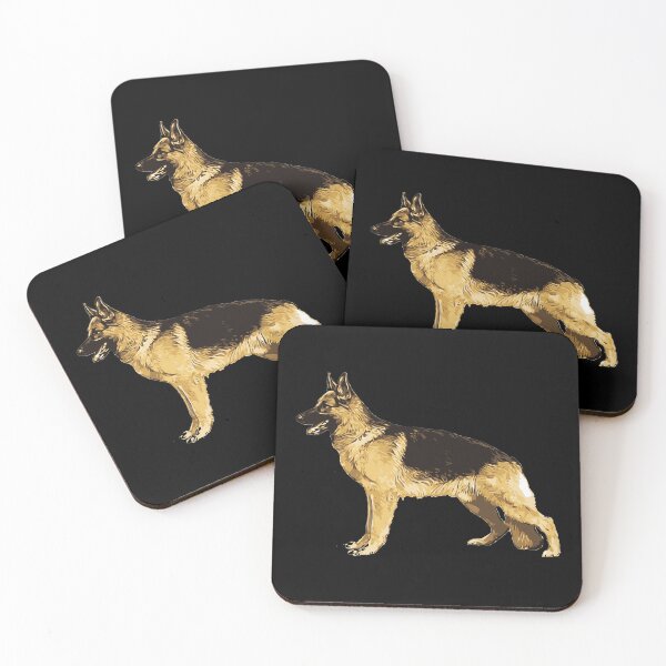 Item preview, German Shepherd Dog Dogs Animals Art Paint Draw Design designed and sold by BK-Fishing.