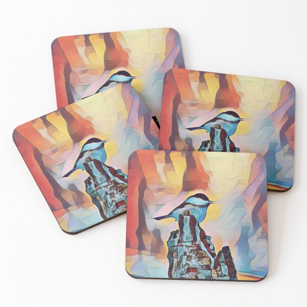Item preview, Little Bird Abstract Painting Art Design designed and sold by WildMuse44.