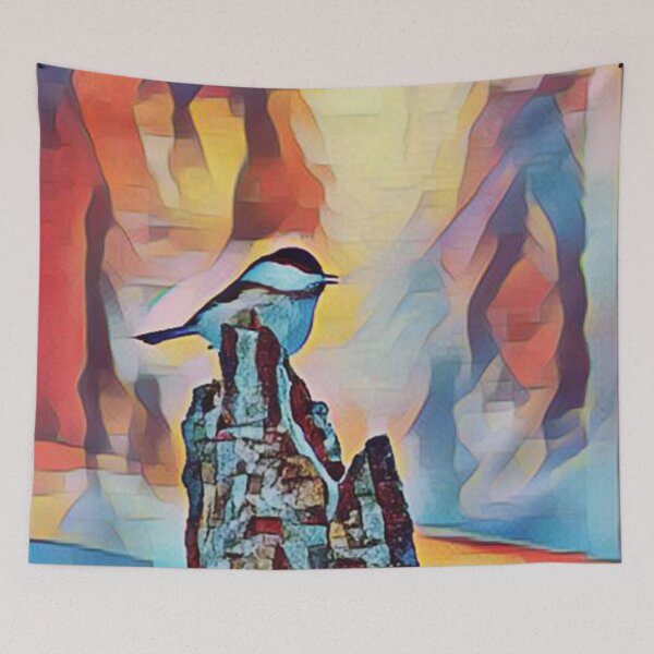 Item preview, Little Bird Abstract Painting Art Design designed and sold by WildMuse44.