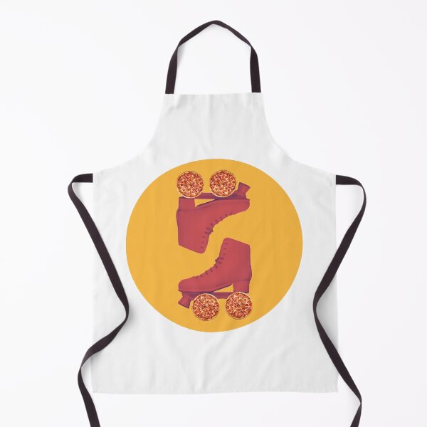 Item preview, Let the good times roll - roller skate pizza wheels designed and sold by FlamingoFeet.