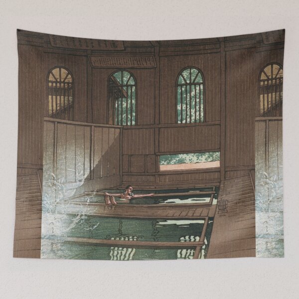 Item preview, Hoshi Hotsprings in Joshu by Kawase Hasui designed and sold by Takeda-art.