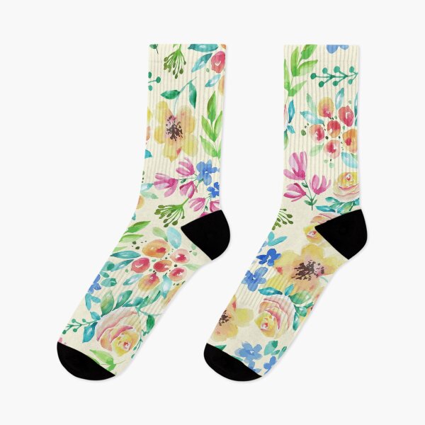 Item preview, Watercolor Summer Flowers designed and sold by Vector Scout Lab.