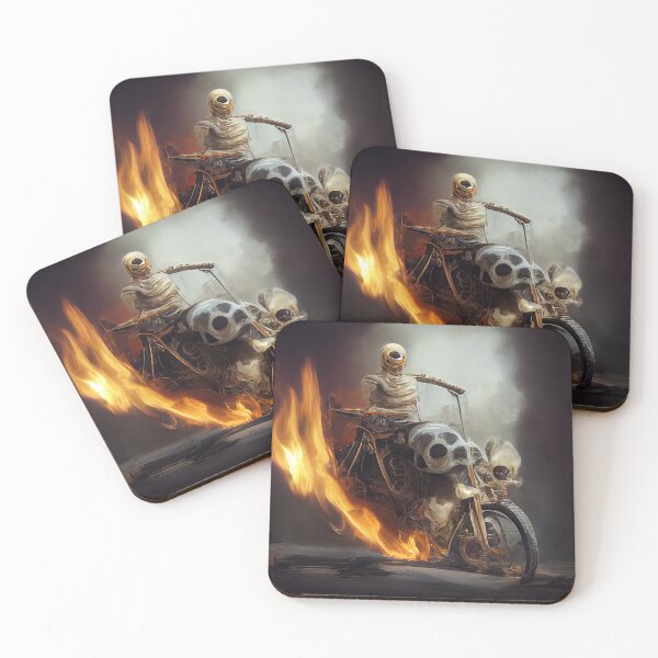 Item preview, Skeleton on a motorcycle from hell. designed and sold by mrlongfield.