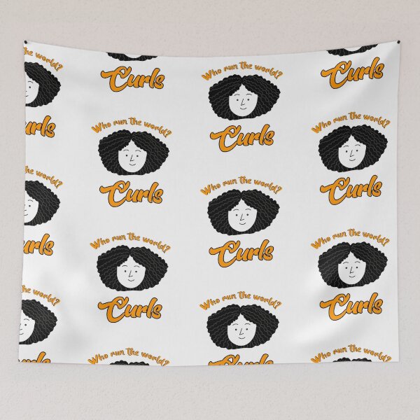 Item preview, Who Run the World? Curls Sayings for Curly hairstyle  designed and sold by Add To Cart.