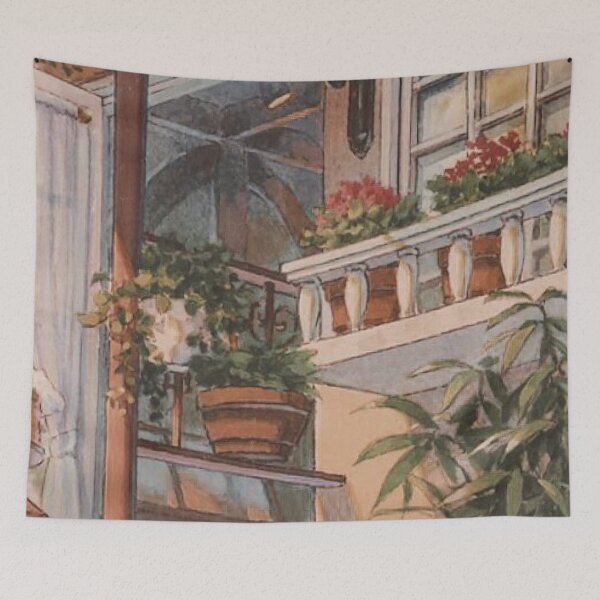 Item preview, Retro Anime Balcony designed and sold by Freshfroot.