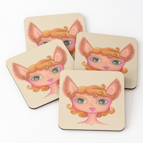 Item preview, Girl with Fox Ears designed and sold by Nalinne Jones.