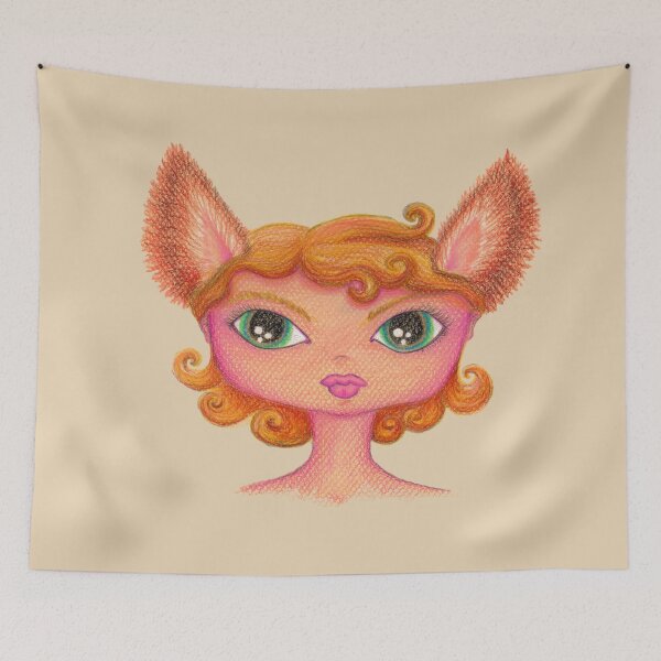 Item preview, Girl with Fox Ears designed and sold by Nalinne Jones.