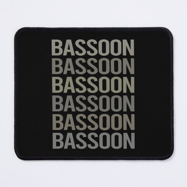 Item preview, Gray Text Art Bassoon Bassoonist designed and sold by StoreCalamity.