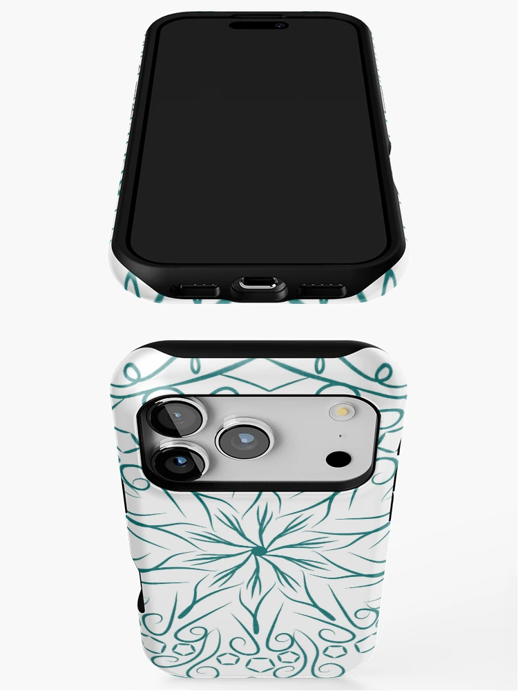 Thumbnail 3 of 4, iPhone Case, Line and leaf pattern designed and sold by Radelss.