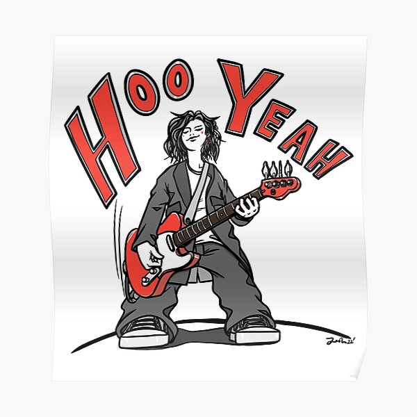 "Copy of Hoo yeah x Rock x bassist x band x concert 2" Poster for