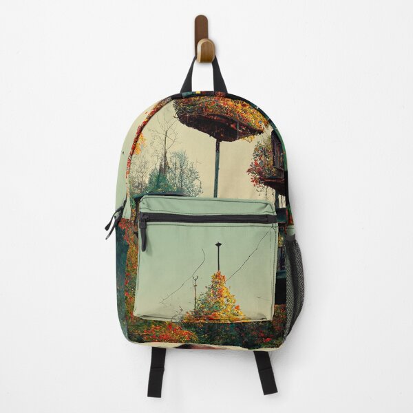 Item preview, High Autumn Treehouses Abstract AI Generated Art designed and sold by MeAI-Art.