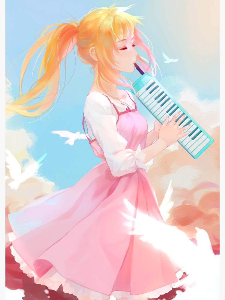 Kaori Miyazono Your Lie In April Colorful Sticker For Sale By Benitdesf Redbubble 0859