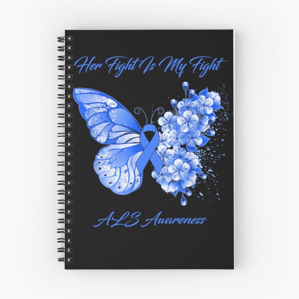 Item preview, Her Fight Is My Fight ALS Awareness Butterfly Ribbon Gifts designed and sold by Adropine.