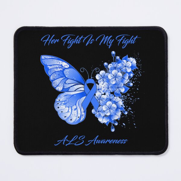 Item preview, Her Fight Is My Fight ALS Awareness Butterfly Ribbon Gifts designed and sold by Adropine.