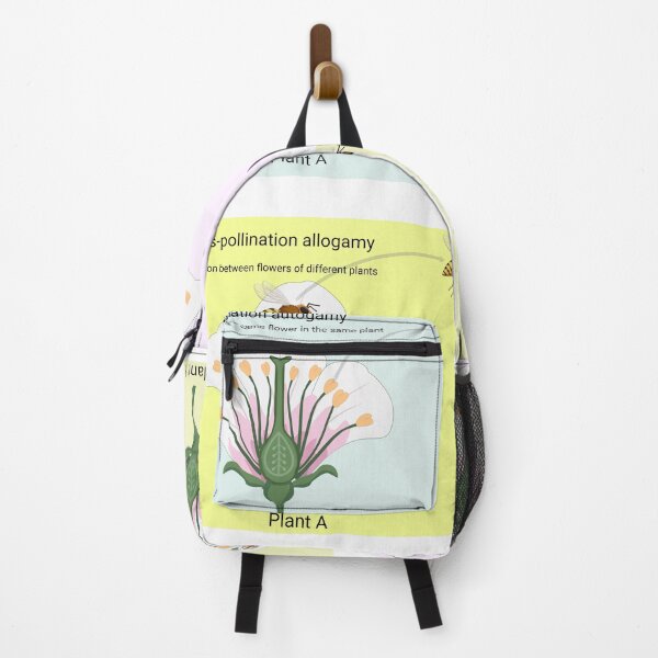 Item preview, Diagram showing pollination with flower and bee illustration . Flower Pollination in Nature science poster designed and sold by KARTICK DUTTA.