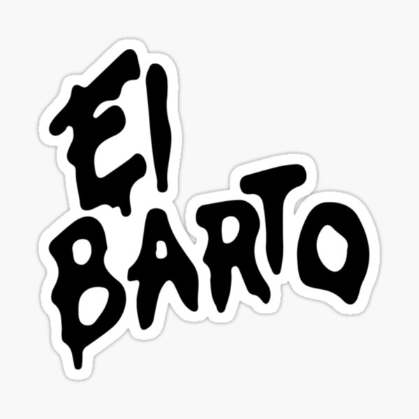 El Barto Bart Animated Tv Bad Series Fox Netflix Fun Simpsons Essential Sticker For Sale By