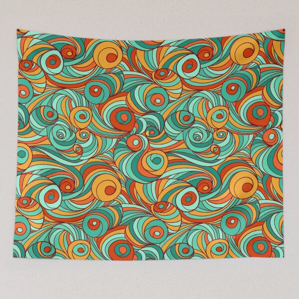 Item preview,  Wave Pattern Background designed and sold by PotluckPrints.