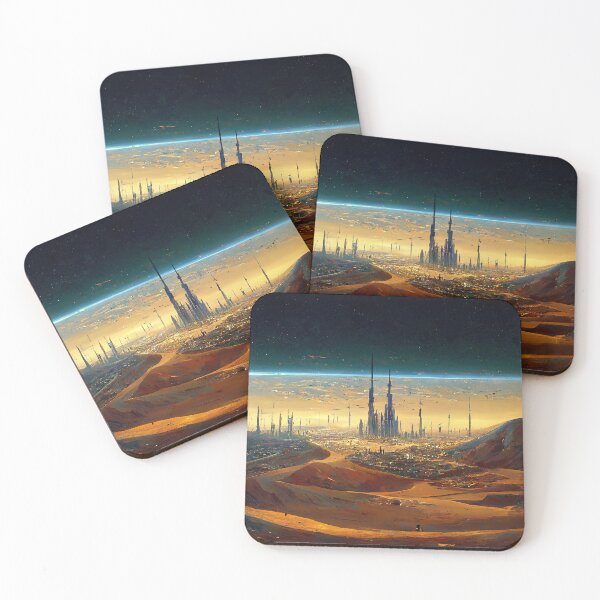 Item preview, Oasis at the Edge of Space Abstract AI Generated Art designed and sold by MeAI-Art.