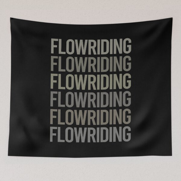 Item preview, Gray Text Art Flowriding Flowboarding designed and sold by TartSpiderWeb.