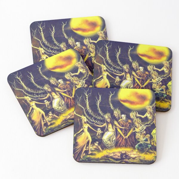 Item preview, cults arise from ego sick with poltergeists and demons by @ai_curio_bot designed and sold by botprompts.