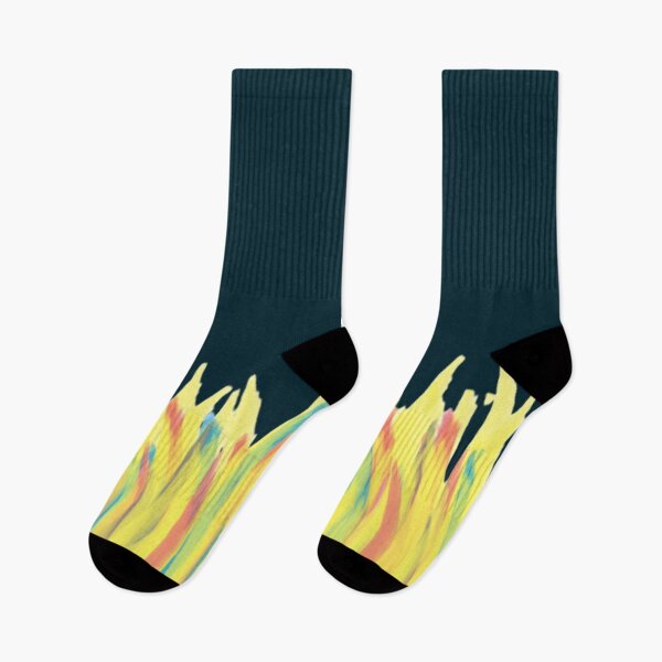Item preview, Red, blue, yellow and black fire designed and sold by Darkies-store.