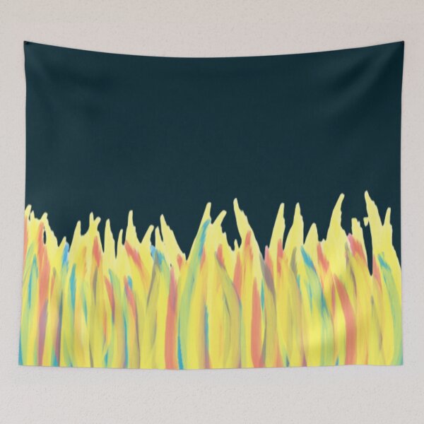 Item preview, Red, blue, yellow and black fire designed and sold by Darkies-store.