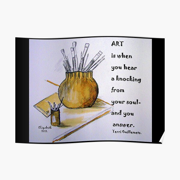 Coffee Art on a card! Poster