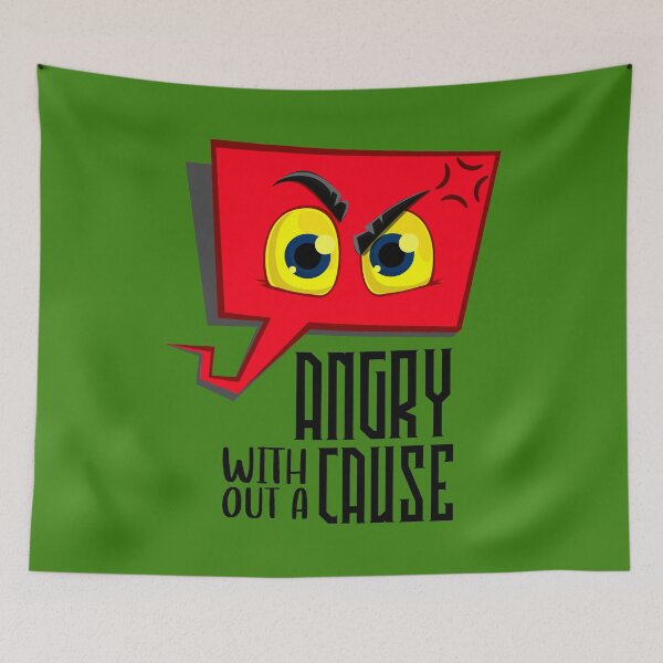 Item preview, Angry Without A Cause designed and sold by TextAndVectors.