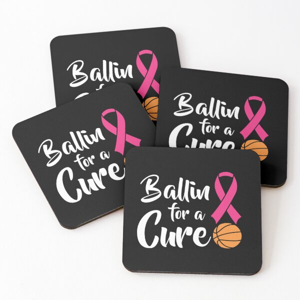Item preview, Ballin For A Cure Basketball Breast Cancer Awareness Essential T-Shirt designed and sold by ramonaaeqvenita.