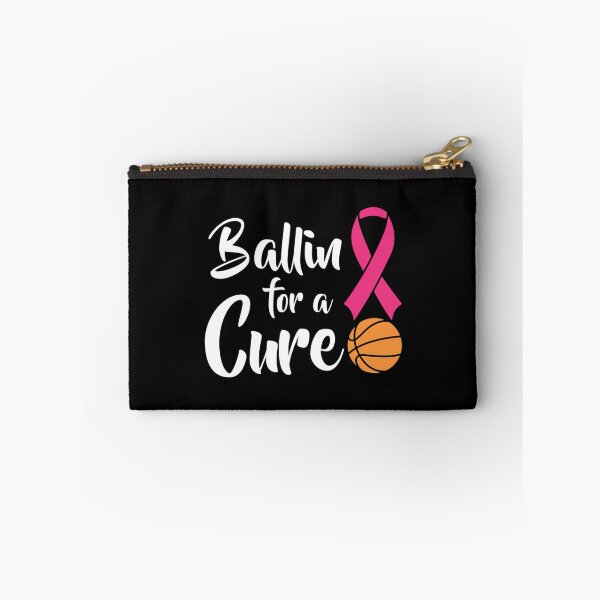 Artikelvorschau, Ballin für ein Heilungs-Basketball-Brustkrebs-Bewusstseins-wesentliches T-Shirt entworfen und verkauft von ramonaaeqvenita.