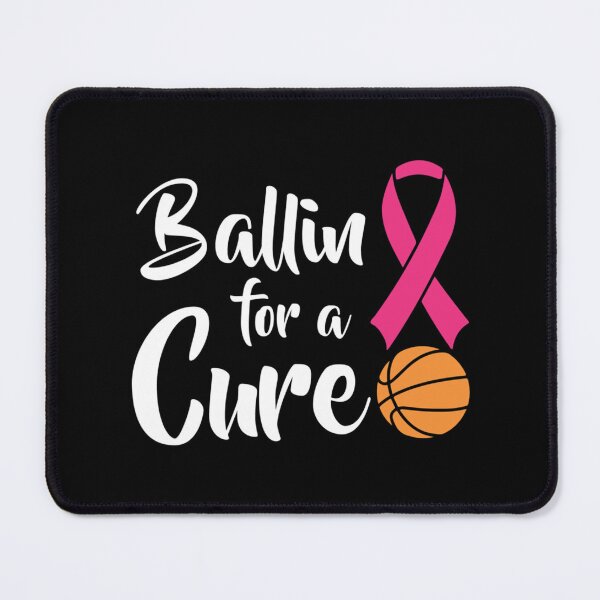 Item preview, Ballin For A Cure Basketball Breast Cancer Awareness Essential T-Shirt designed and sold by ramonaaeqvenita.