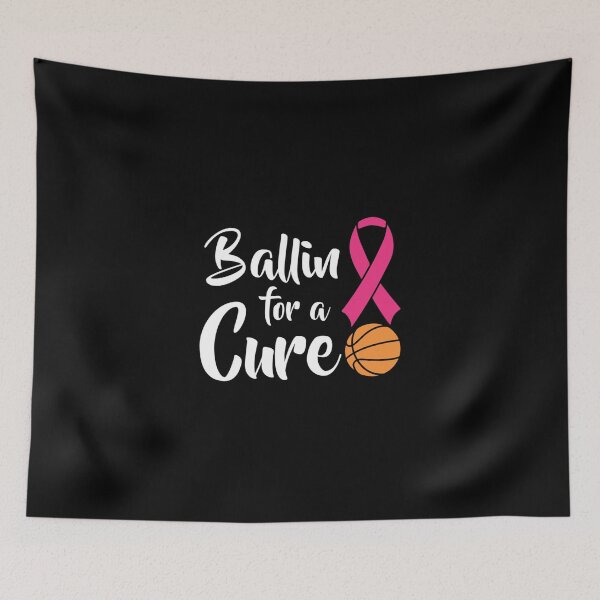 Item preview, Ballin For A Cure Basketball Breast Cancer Awareness Essential T-Shirt designed and sold by ramonaaeqvenita.