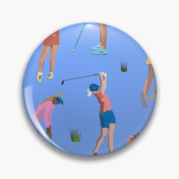 Item preview, Golf girls on the course - blue version designed and sold by Flyingwall.