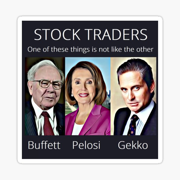  nancy pelosi stock trader sticker for sale by sarcasm r us redbubble