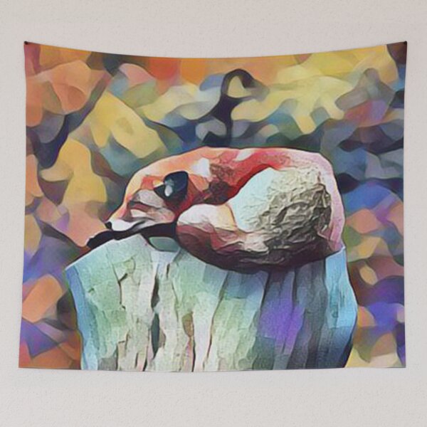 Item preview, Sleeping Fox Abstract Painting Art Design designed and sold by WildMuse44.