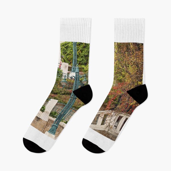 Item preview, Strudlhofstiege staircase detail in Vienna Austria autumn season  designed and sold by goceris.