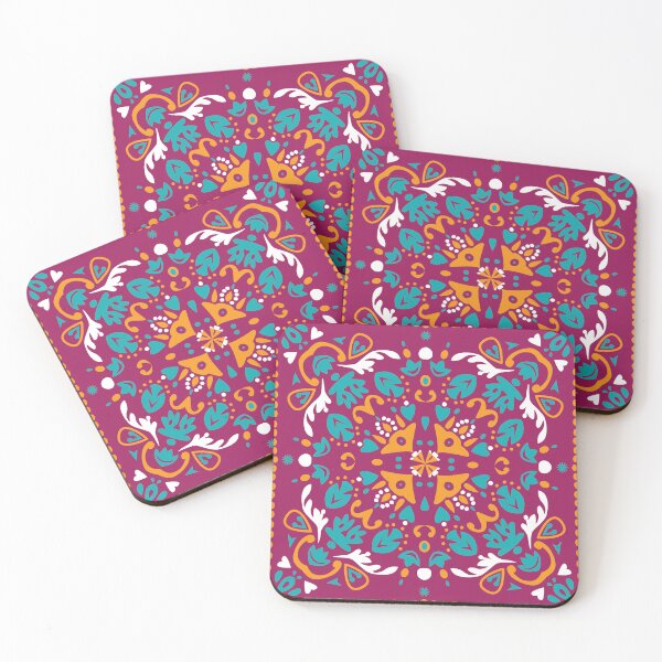 Item preview, Stunning Maroon and orange  Azulejos tiles, beautiful shapes designed and sold by FK-UK.