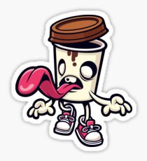 Coffee Zombie Sticker