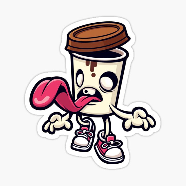 Coffee Zombie Sticker