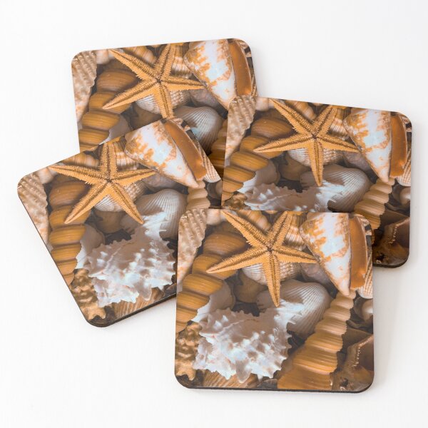 Item preview, Caribbean Seashells Starfish Yoga Meditation  designed and sold by eleonoraingrid.