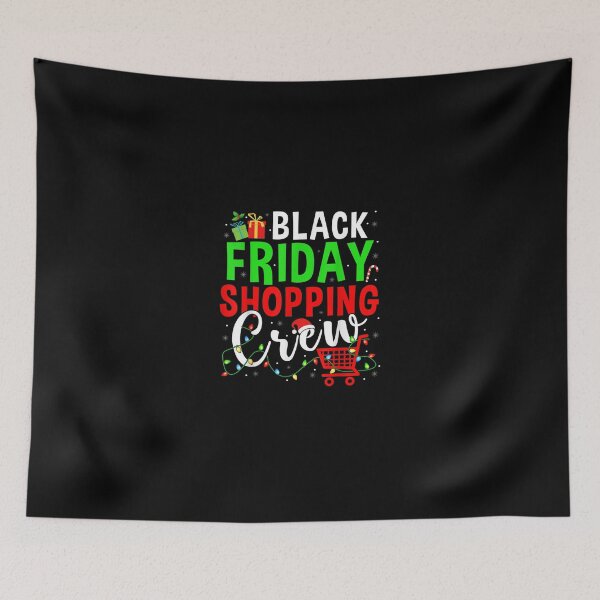 Item preview, Friday ping Crew Christmas Lights Black ping Family T-Shirt designed and sold by BurgeKarla.