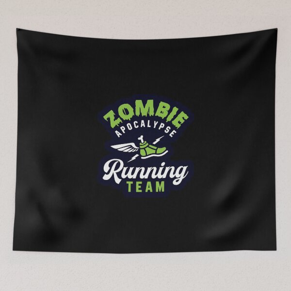 Item preview, Zombie Apocalypse Running Team Sticker designed and sold by cleoangelalc.