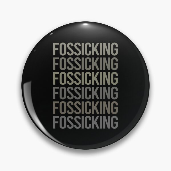 Item preview, Gray Text Art Fossicking Fossick designed and sold by TartSpiderWeb.