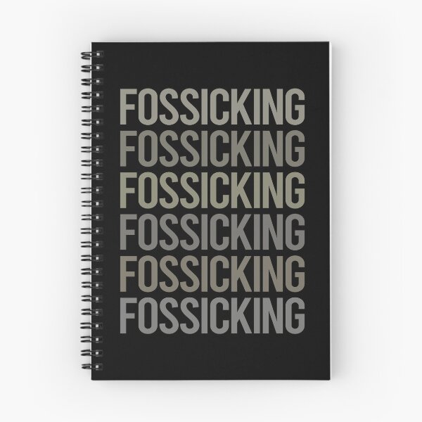 Item preview, Gray Text Art Fossicking Fossick designed and sold by TartSpiderWeb.