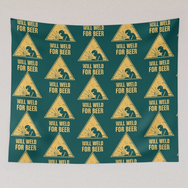 Item preview, Will Weld For Beer  Funny Welding Design     designed and sold by ShotgunWiler.