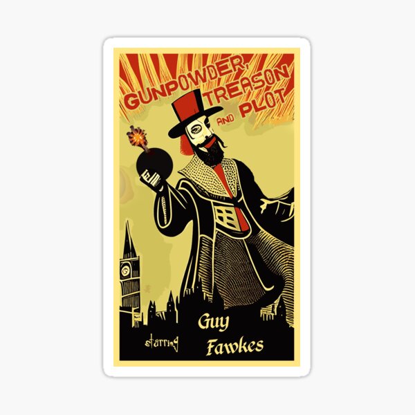 Item preview, Gunpowder Treason and Plot starring Guy Fawkes designed and sold by SolidEarthArt.