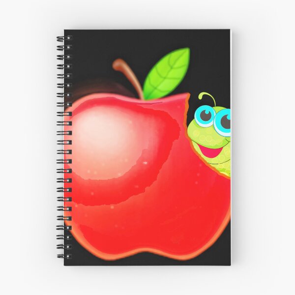 Item preview, green worm in apple designed and sold by Prapan.