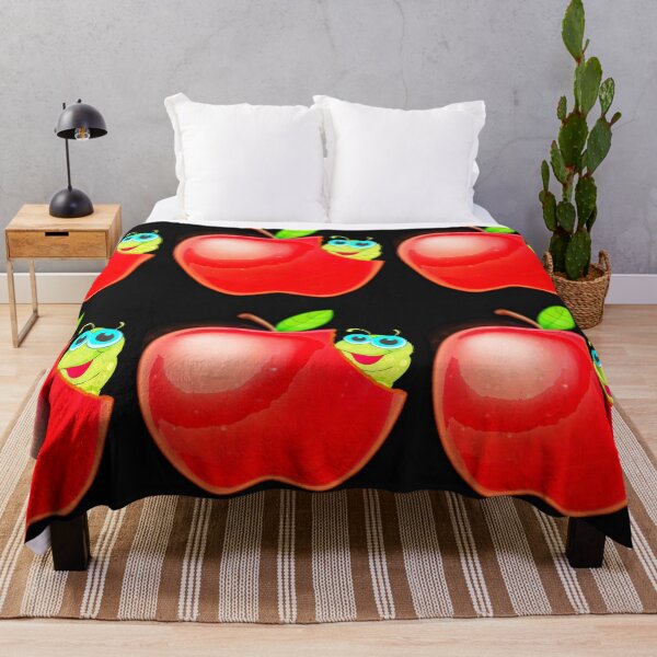 Item preview, green worm in apple designed and sold by Prapan.